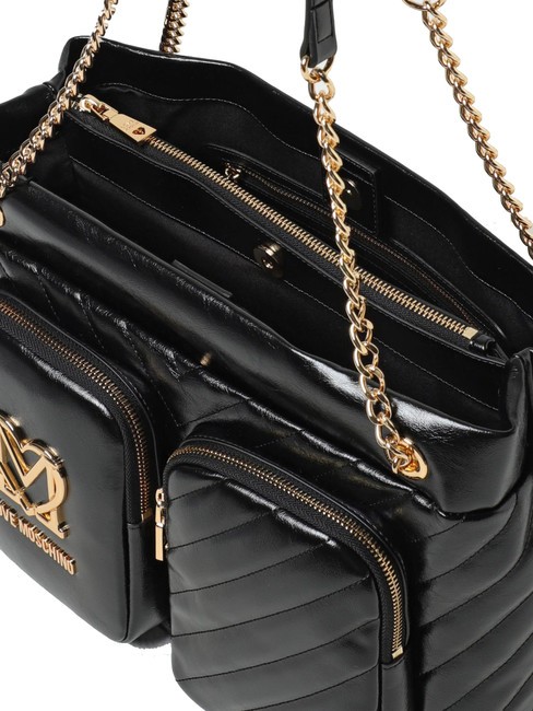 CITY POCKETS Geantă de cumpărături matlasată negru - Genți femei