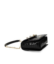 LOVE MOSCHINO CHAIN CROCO Geanta de umar imprimata negru - Genți femei - 5