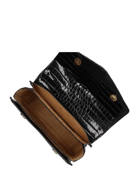 CHAIN CROCO Geanta de umar imprimata negru - Genți femei