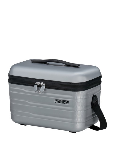 FLASHLINE Husă de frumusețe rigidă cu curea de umăr skysilver - Truse de toaletă