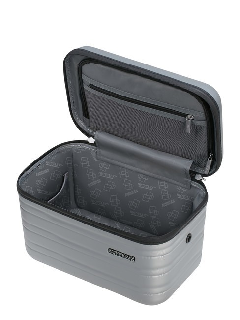 FLASHLINE Husă de frumusețe rigidă cu curea de umăr skysilver - Truse de toaletă