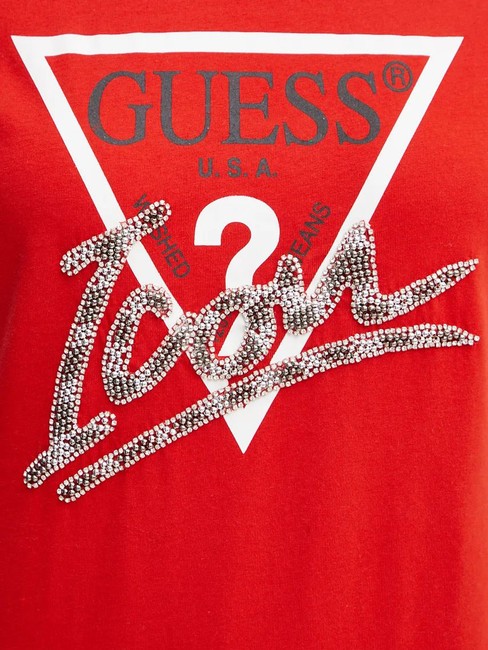 SS CN ICON  Tricou din bumbac roșu delicios - tricou