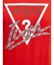 GUESS SS CN ICON  Tricou din bumbac roșu delicios - tricou - 4