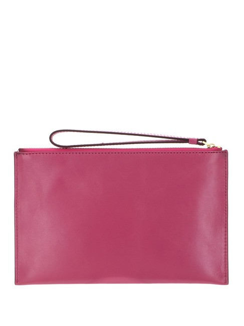 LUCREZIA Poșetă cu manșetă din piele ruj abb. aur - Genți femei