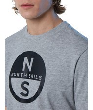 NORTH SAILS BASIC Tricou din bumbac cu imprimeu cu logo melange gri - tricou - 3