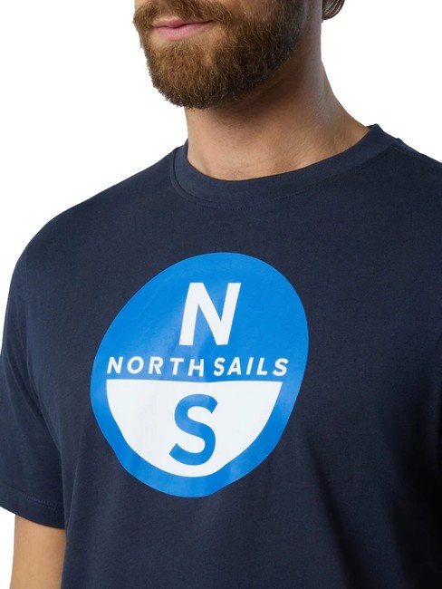 BASIC Tricou din bumbac cu imprimeu cu logo albastru marin - tricou