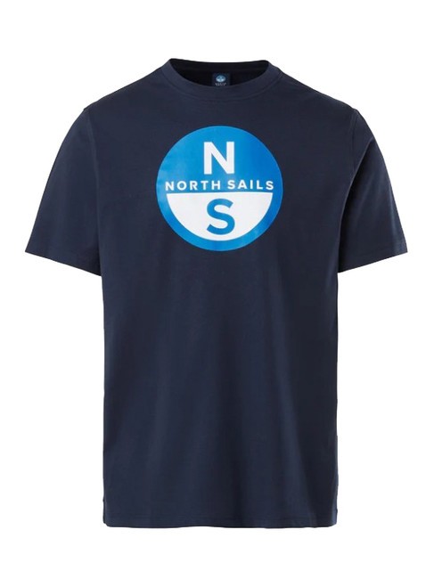 BASIC Tricou din bumbac cu imprimeu cu logo albastru marin - tricou