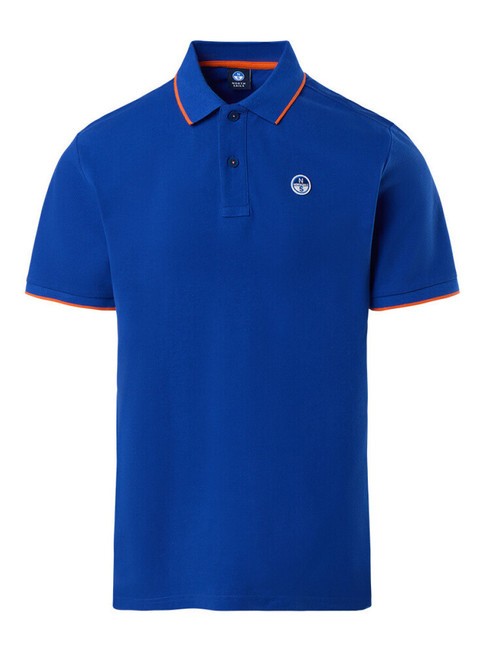 COLLAR STRIPED Tricou polo cu maneca scurta din bumbac surf blue - maiou Polo