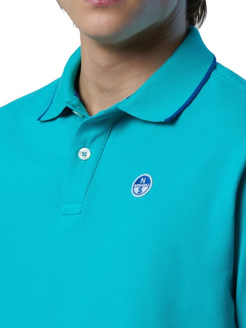 COLLAR STRIPED Tricou polo cu maneca scurta din bumbac ceramică - maiou Polo