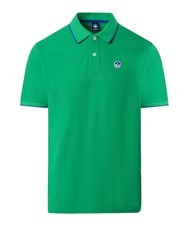 NORTH SAILS COLLAR STRIPED Tricou polo cu maneca scurta din bumbac albina verde - maiou Polo - 3