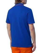 NORTH SAILS COLLAR STRIPED Tricou polo cu maneca scurta din bumbac surf blue - maiou Polo - 2