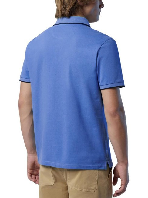 COLLAR STRIPED Tricou polo cu maneca scurta din bumbac wedgewood - maiou Polo