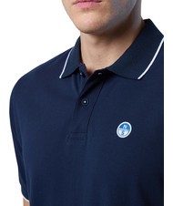 NORTH SAILS COLLAR STRIPED Tricou polo cu maneca scurta din bumbac albastru marin - maiou Polo - 3