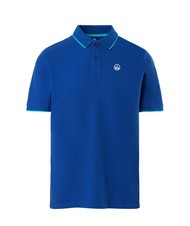 NORTH SAILS COLLAR STRIPED Tricou polo cu maneca scurta din bumbac albastru oceanic - maiou Polo - 3