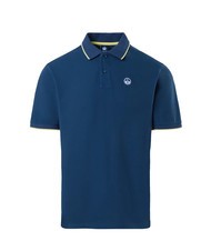 NORTH SAILS COLLAR STRIPED Tricou polo cu maneca scurta din bumbac denim &icirc;nchis la culoare - maiou Polo - 4