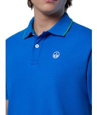 NORTH SAILS COLLAR STRIPED Tricou polo cu maneca scurta din bumbac regal - maiou Polo - 4