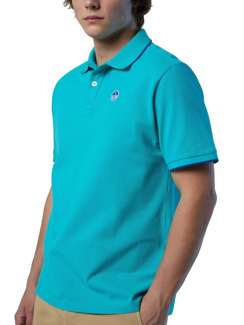 COLLAR STRIPED Tricou polo cu maneca scurta din bumbac ceramică - maiou Polo
