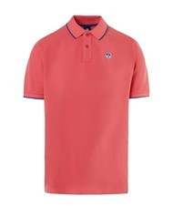 NORTH SAILS COLLAR STRIPED Tricou polo cu maneca scurta din bumbac coral calypso - maiou Polo - 3