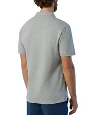 NORTH SAILS BASIC Tricou polo cu maneca scurta din bumbac melange gri - maiou Polo - 2