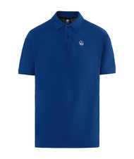 NORTH SAILS BASIC Tricou polo cu maneca scurta din bumbac albastru oceanic - maiou Polo - 5