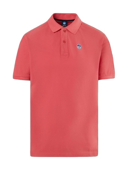 BASIC Tricou polo cu maneca scurta din bumbac coral calypso - maiou Polo