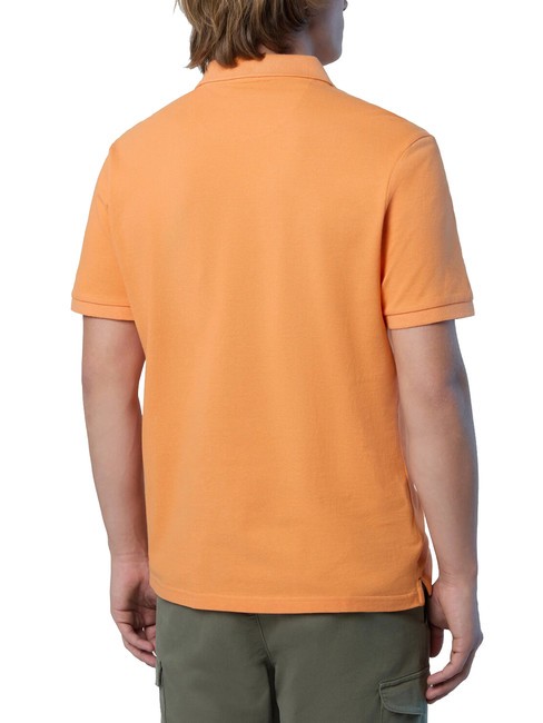 BASIC Tricou polo cu maneca scurta din bumbac mandarină - maiou Polo