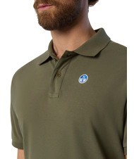 NORTH SAILS BASIC Tricou polo cu maneca scurta din bumbac măsline prăfuite - maiou Polo - 4