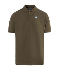 NORTH SAILS BASIC Tricou polo cu maneca scurta din bumbac măsline prăfuite - maiou Polo - 5