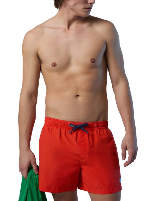 VOLLEY Costum de baie boxer cu logo portocaliu deschis - Costume de baie