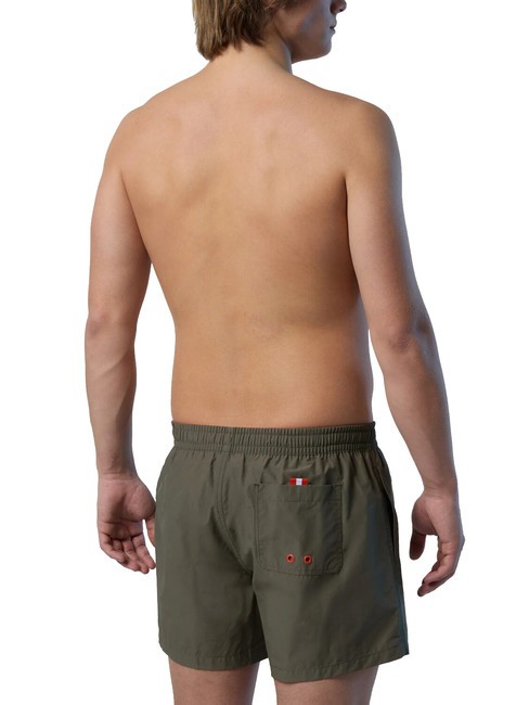 VOLLEY Costum de baie boxer cu logo măsline prăfuite - Costume de baie