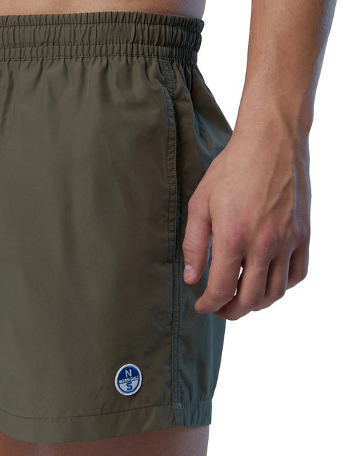 VOLLEY Costum de baie boxer cu logo măsline prăfuite - Costume de baie