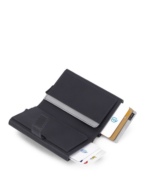 URBAN  Portofel din piele negru - Portofele bărbați