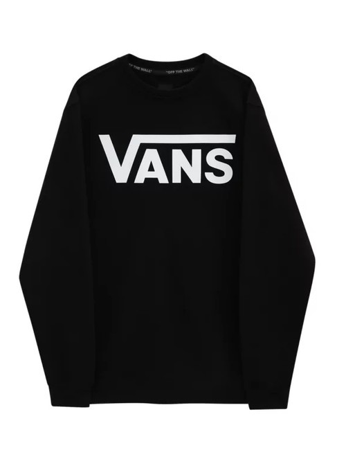 VANS CLASSIC Hanorac din bumbac cu gât alb negru - hanorace