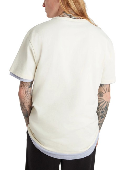 OFF THE WALL II POCKET Tricou din bumbac cu buzunar alb antic - tricou