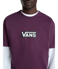 VANS OFF THE WALL II DROP Tricou din bumbac cu maneca scurta vin de mure - tricou - 4