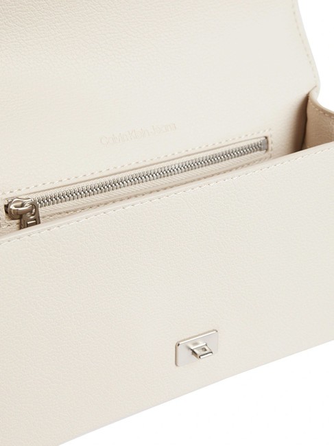 CK JEANS FORGED LOCK  Mini geanta de umar dimineața cenușie - Genți femei