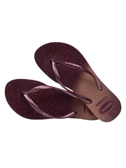 SLIM GLOSS Papuci flip-flop sol violet - Pantofi femei