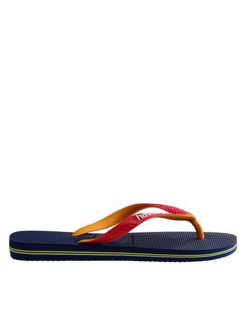 BRASIL MIX Flip-flops BRASIL MIX bleumarin/roșu rubin - Pantofi unisex