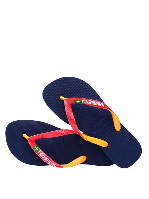 BRASIL MIX Flip-flops BRASIL MIX bleumarin/roșu rubin - Pantofi unisex