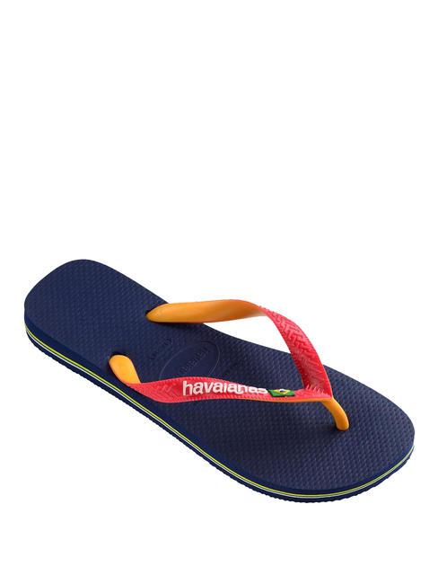 BRASIL MIX Flip-flops BRASIL MIX bleumarin/roșu rubin - Pantofi unisex