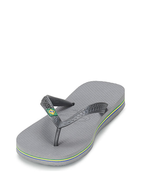  BRASIL LOGO Flip flops oțel / gri - Pantofi unisex