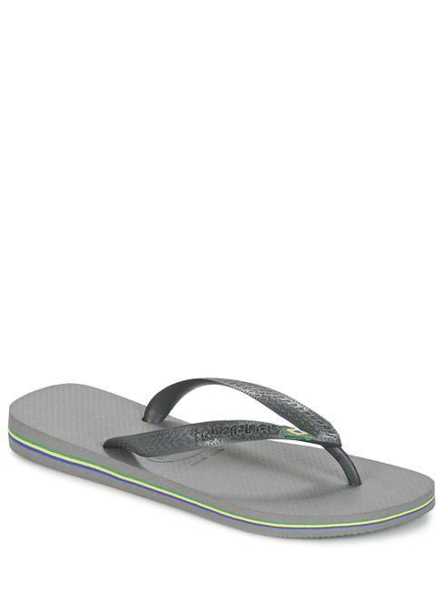  BRASIL LOGO Flip flops oțel / gri - Pantofi unisex
