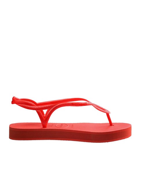 LUNA FLATFORM Sandale flip-flop cu formă plată somon - Pantofi femei