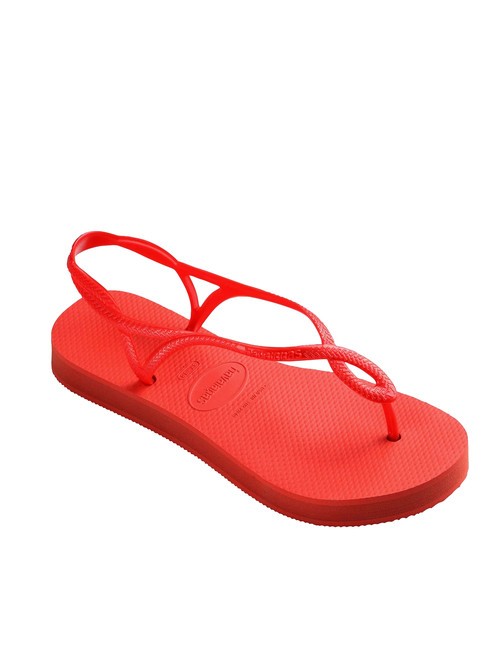 LUNA FLATFORM Sandale flip-flop cu formă plată somon - Pantofi femei