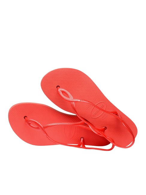 LUNA FLATFORM Sandale flip-flop cu formă plată somon - Pantofi femei