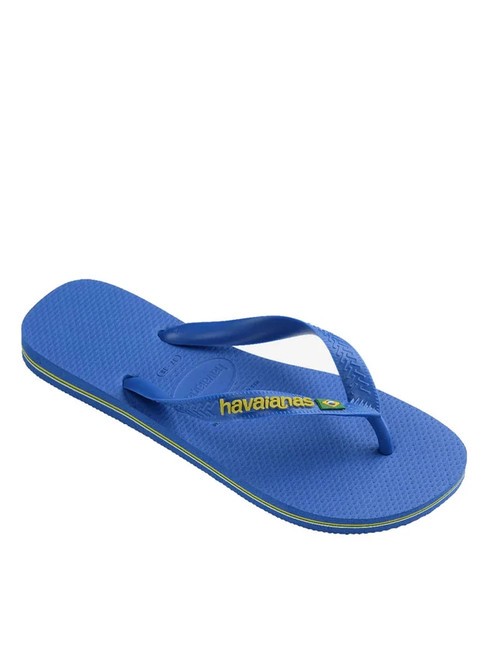 BRASIL LOGO NEON Papuci flip-flop albastru stea/albastru stea - Pantofi unisex