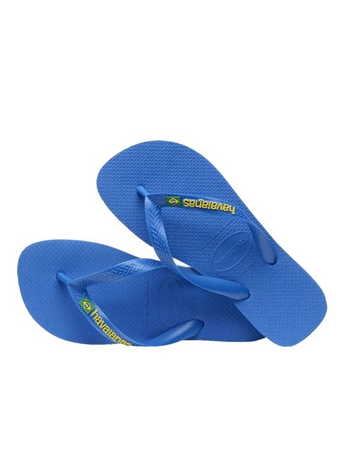 BRASIL LOGO NEON Papuci flip-flop albastru stea/albastru stea - Pantofi unisex