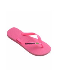 HAVAIANAS BRASIL LOGO NEON Papuci flip-flop flux roz/flux roz - Pantofi unisex - 3