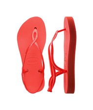 HAVAIANAS LUNA FLATFORM Sandale flip-flop cu formă plată somon - Pantofi femei - 4