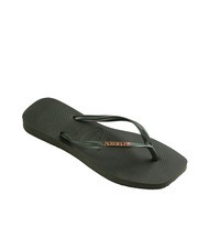 HAVAIANAS SQUARE LOGO Papuci flip-flop olivegreen - Pantofi femei - 3